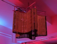 Mobile LED flexible full color curtain displays