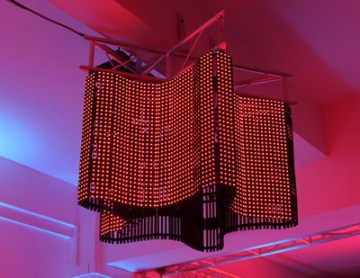 Mobile LED flexible full color curtain displays