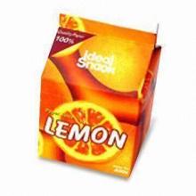 Fruit Juice Packaging Boxes, Made of whitecard, milk paper boxes