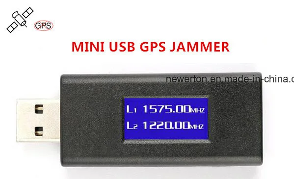 Dual Frequency Mini Anti-Tracking Hidden LED Screen USB GPS Blocker
