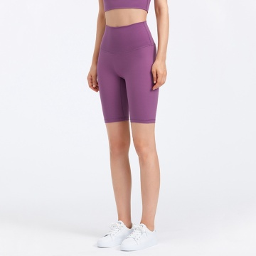 Short d&#39;entraînement fitness taille haute femme