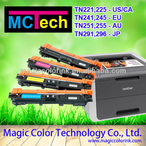 Compatible TN 221 color printer toner cartridges