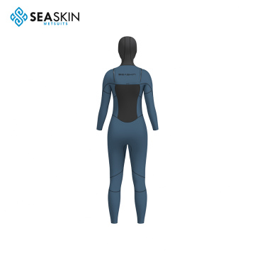 Seaskin Girls 5/4mm Kış Kapüşonlu Sörf Wetsuits