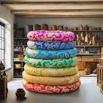 Handmade All-Chakra Premium Textile & Fabric Singing Bowl Cushion