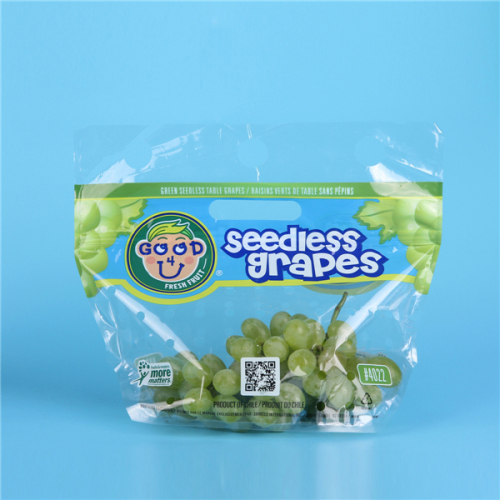 High Quality custom clear Plastic Grapes Bag Resealable Bags with zipper