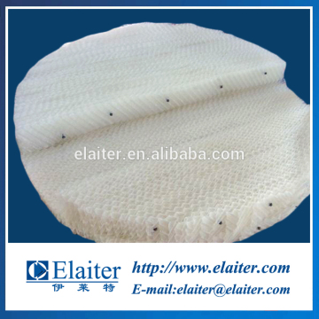 Plastic corrugated gauze structured packing