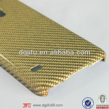 For Samsung Galaxy S5 i9600 gold carbon fiber case, for S5 fiber glass case