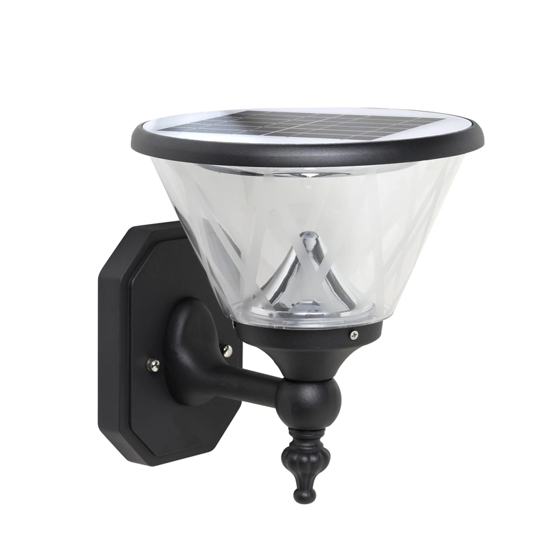 IP65 Waterproof External Polysilicon Lithium Battery Solar Wall Light Fixtures