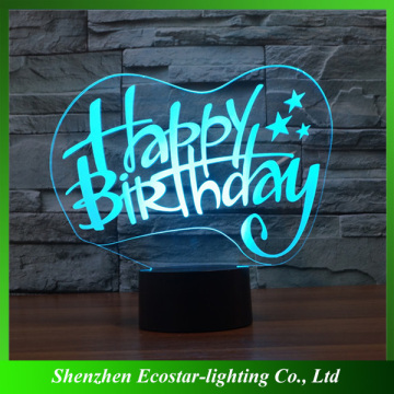 Birthday Gift Illusion 3D LED Night Light,3D Illusion Night Light