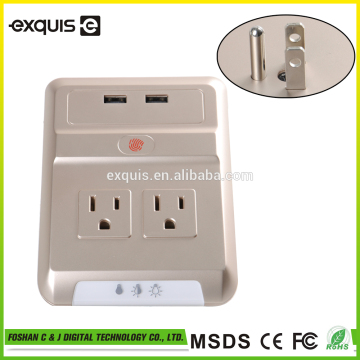 Factory direct sales double USB socket charger hotel phone power socket