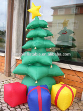 inflatable Christmas tree with gift ,artificial christmas tree for decoration