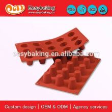 15 Cavities small baba silicon bakeware cake baking pan