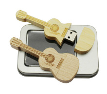 CaraUSB Custom wood guitar usb flash disk custom 8GB USB bamboo maple walnut violin music industry gift