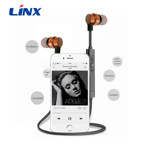 Casque Bluetooth en bois pour téléphone portable