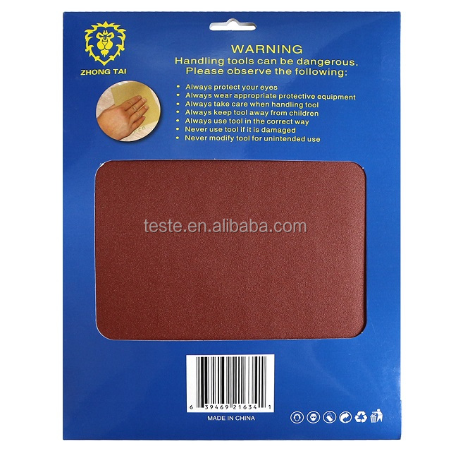 Kraft Paper Red Abrasive Paper water sand paper Waterproof Sandpaper