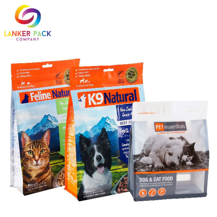 Waterproof Reusable Pet Food Packing Plastic Zipper Bag