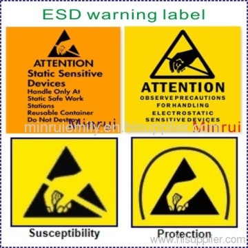 Esd Label,warning Security Stickers,ultra Destructible Labels 