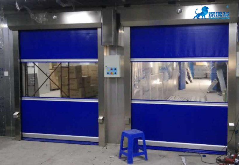 Automatic high speed PVC doors for warehouse