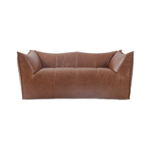 Luxury Le Bambole Vintage Leather Sofa