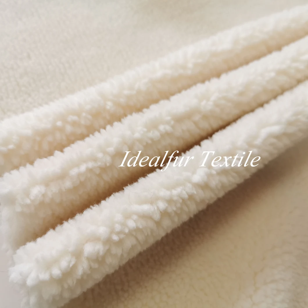 High Quality Wholesale 100% Polyester Sherpa Teddy Bear Fur Fabric