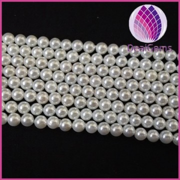 8mm round shell pearl for DIY jewelry