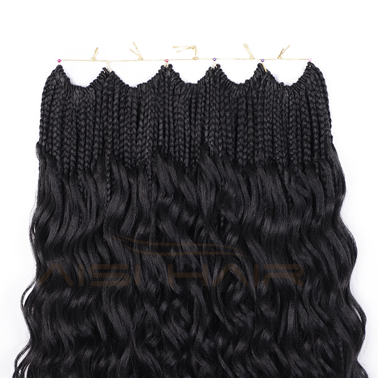 Aisi Hair Goddess Faux Locs Natural Black Crochet Braids Hair Extensions Synthetic Faux Locks Braids Hairpieces For Black Women