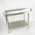 Commercial Kitchen Stainless Adjustable Feet Prep Table