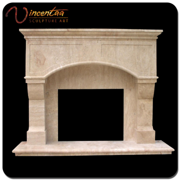 Contemporary Design Marble Natural Stone Fireplace Frame