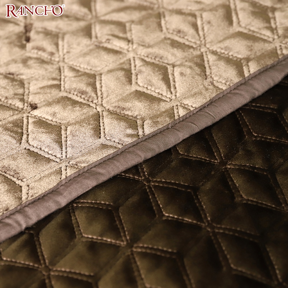 Latest european style bedspread king size velvet bedspread