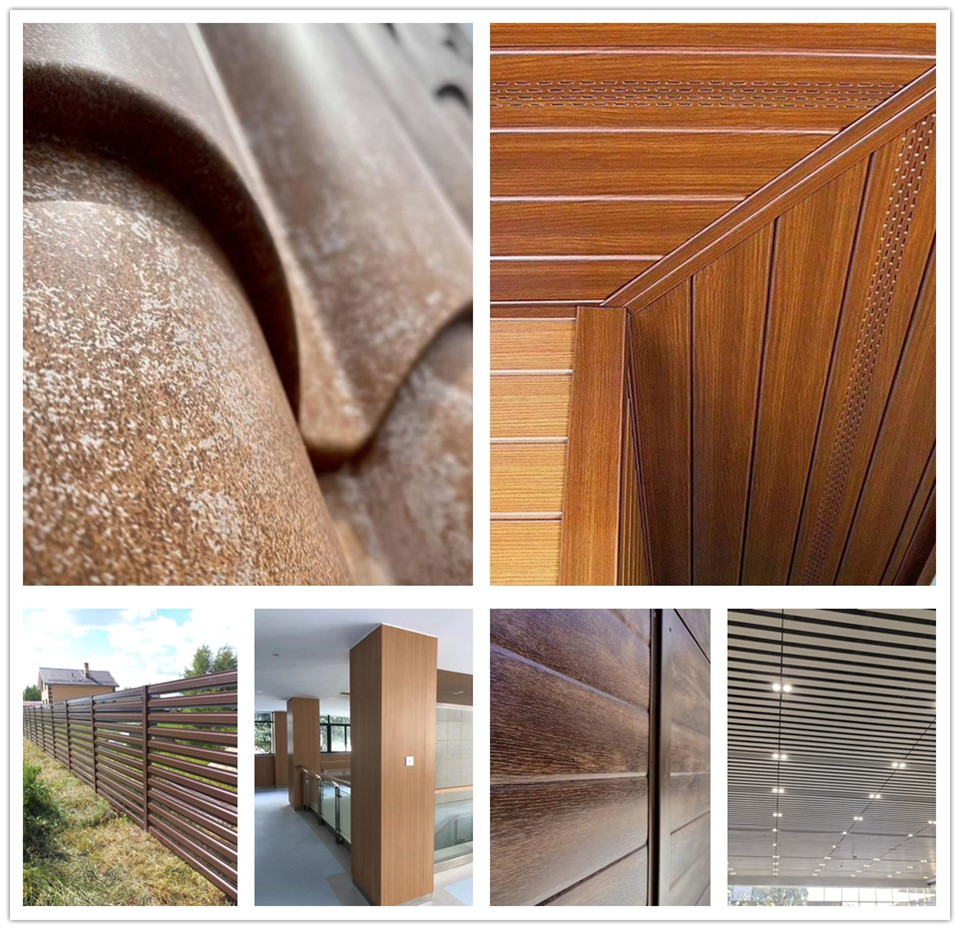 גרגר עץ ppgi Wood grain ppgi