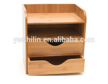 Bamboo office storage box,Bamboo Desk Organizer/ Storage Box / Pen Holder / office organizer