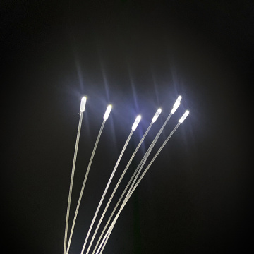 Palos de luces de decoración de fibra óptica