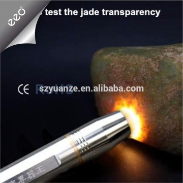 Jade Testing Flashlight, torch light for stone, 18650 stainless steel flashlight