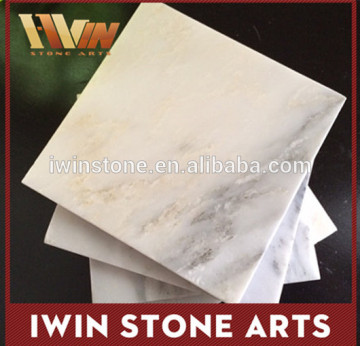 Carrara White Marble Coaster 4X4 Carrara Cup Mat