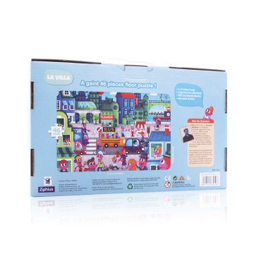 Custom La Villa Kinder Bodenpuzzle 46 PCs Vorschule Bodenrätsel für Kinder