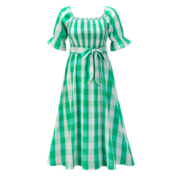 Gingham Midi Dress for Sale