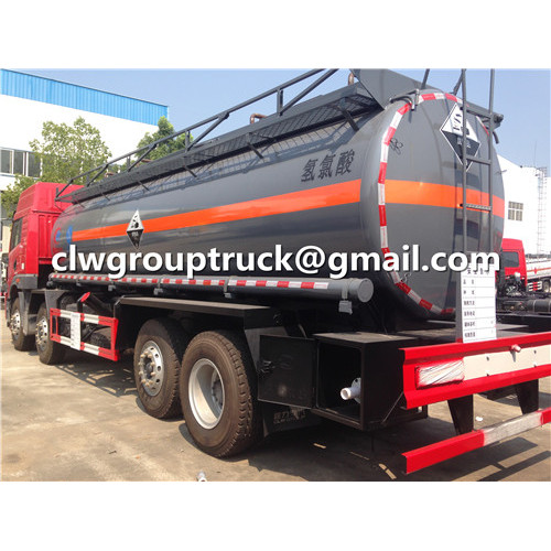 FAW 8X4 17CBM Corrosive Liquid Transport Tanker