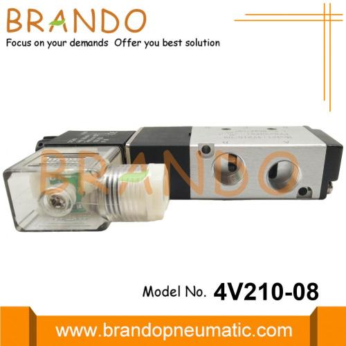 1/4 &#39;&#39; 4V210-08 Válvula solenoide neumática tipo Airtac 24VDC