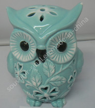 Hollow Lantern Owl Statue Decorations