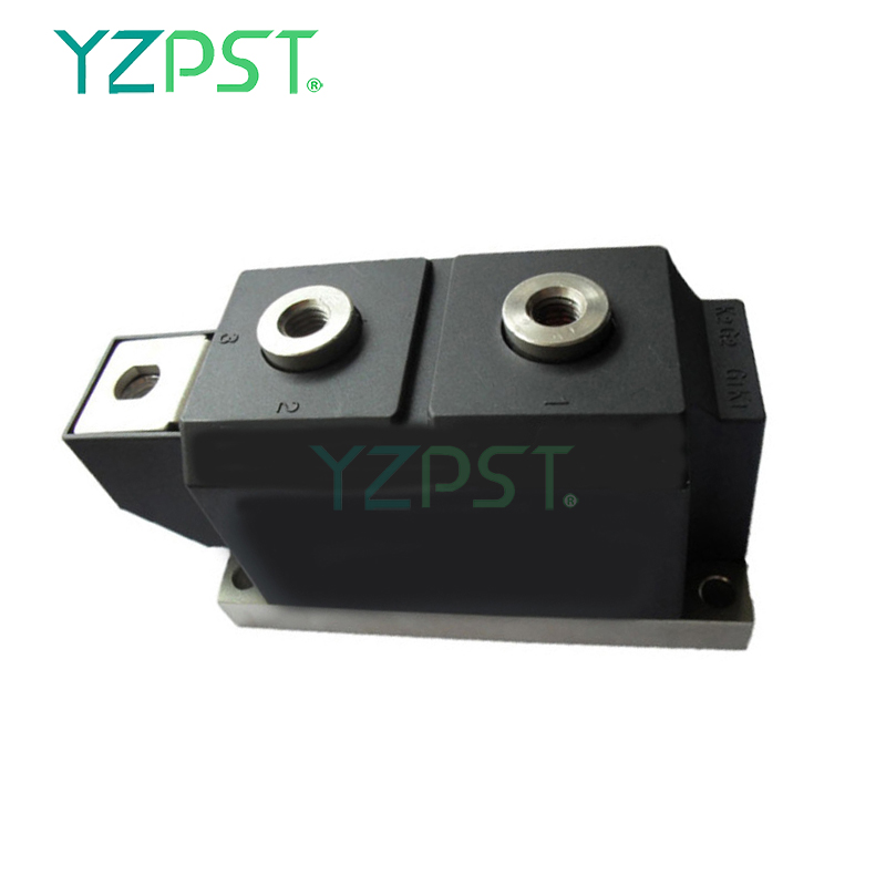 Heat transfer through aluminium 500A Dual thyristor module