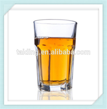 12oz octagonal drinking glass 2015 wholesale drinking glass shaped drinking glass for water juice