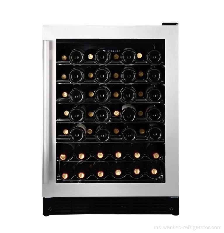 penyejuk wain penyejuk udara berdiri bebas dengan zon tunggal
