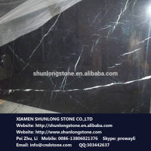 White vein black marble big slab,black Marble slab