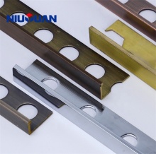 Luxury Metal Antique Gold L U T Shape Brass Tile Edge Trim