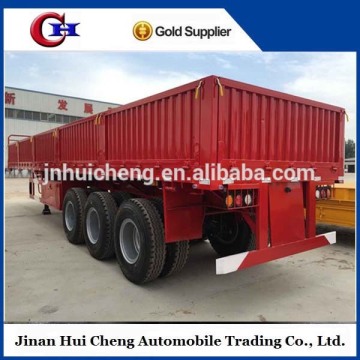 3 axles sidewall truck trailer,sidewall semi trailer for sale