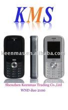 Top selling for wnd duo 2100:2 in 1 dual face mobile phone with dual display screens, dual keypads and dual GSM SIM card slots