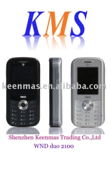 Top selling for wnd duo 2100:2 in 1 dual face mobile phone with dual display screens, dual keypads and dual GSM SIM card slots