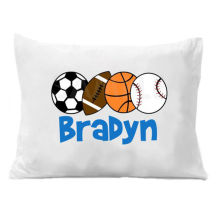 18 Inch Football / Basketball Printed Decorative Personalized Pillow Cases / Covers