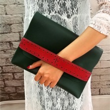 Pure hand-made cowhide lady handbag