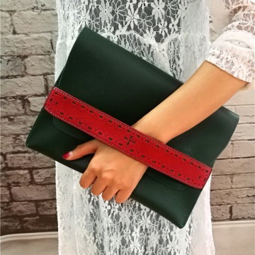 Pure hand-made cowhide lady handbag